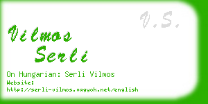 vilmos serli business card